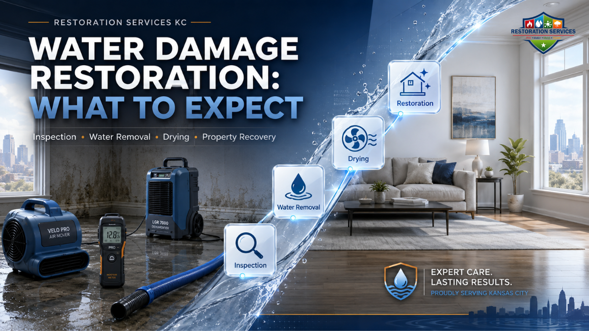 Water Damage Restoration in Kansas City: What to Expect from a Professional Service