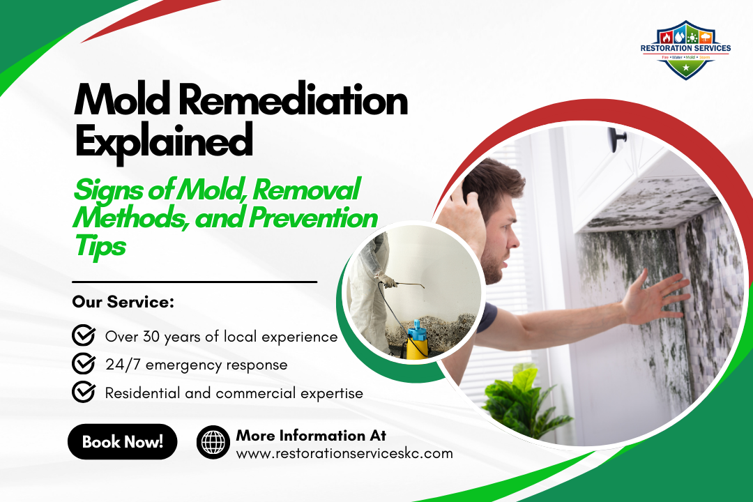 Mold Remediation Explained: Signs of Mold, Removal Methods, and Prevention Tips