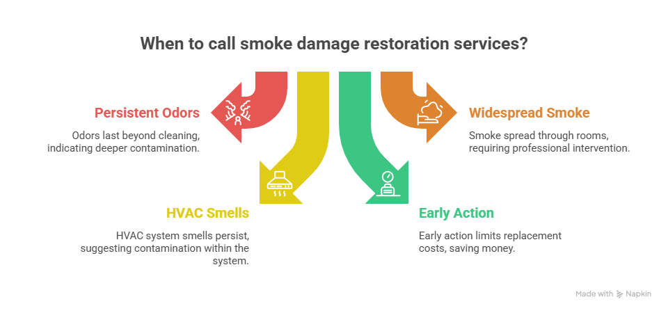 When to Call Smoke Damage Restoration Services