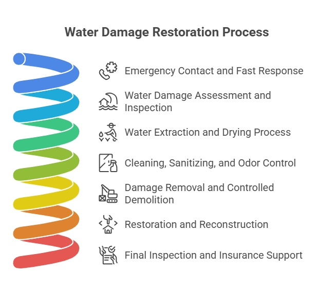 Step-by-Step Water Damage Restoration Process