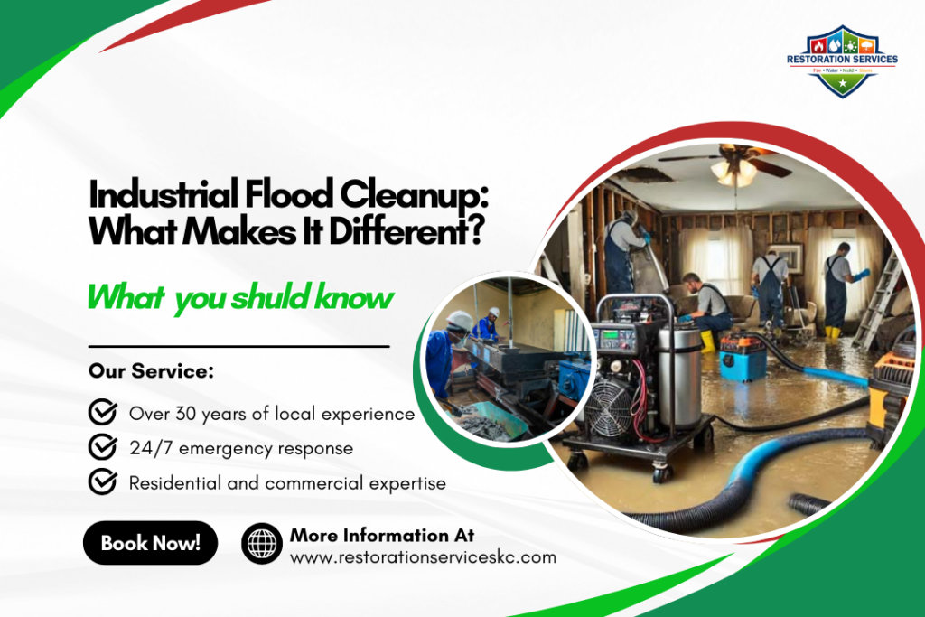 Industrial Flood Cleanup: What Makes It Different?