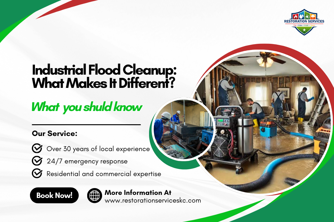 Industrial Flood Cleanup: What Makes It Different?
