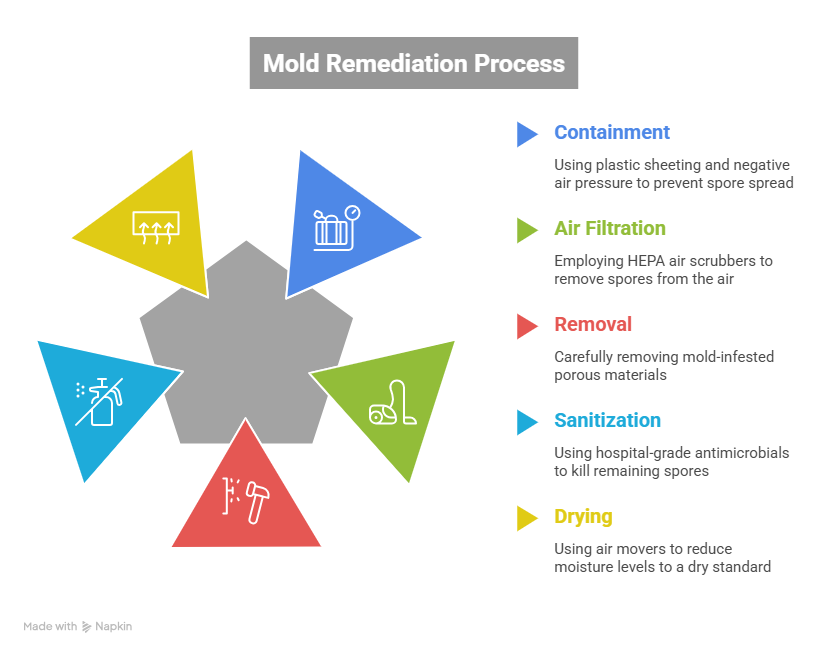 mold remediation process steps