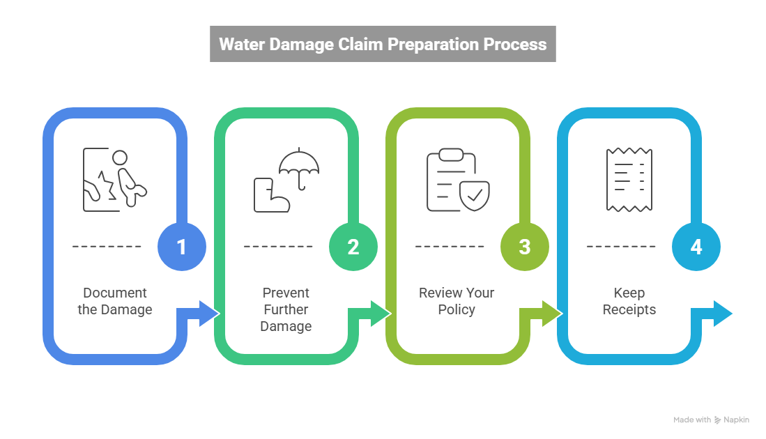 water damage claim process