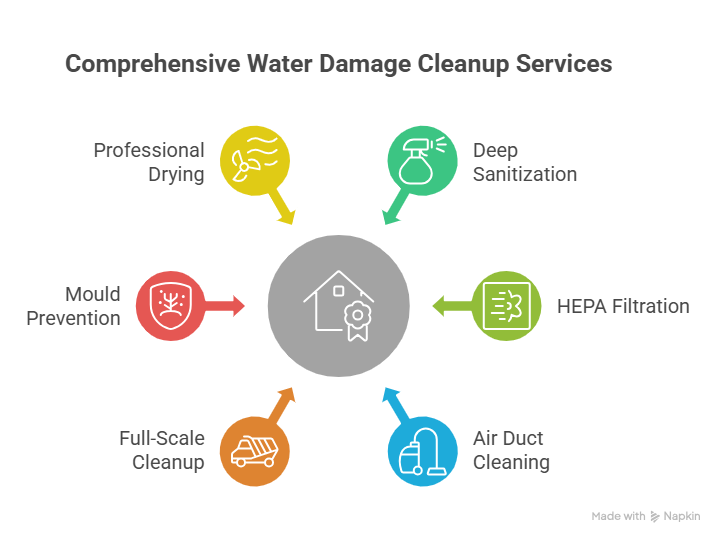 Comprehensive Water Damage Cleanup Services and Support