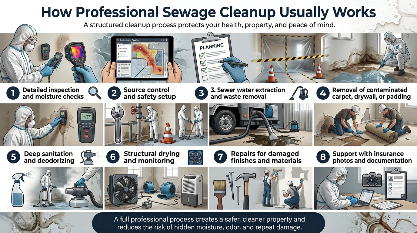 sewage backup cleanup in kansas city
