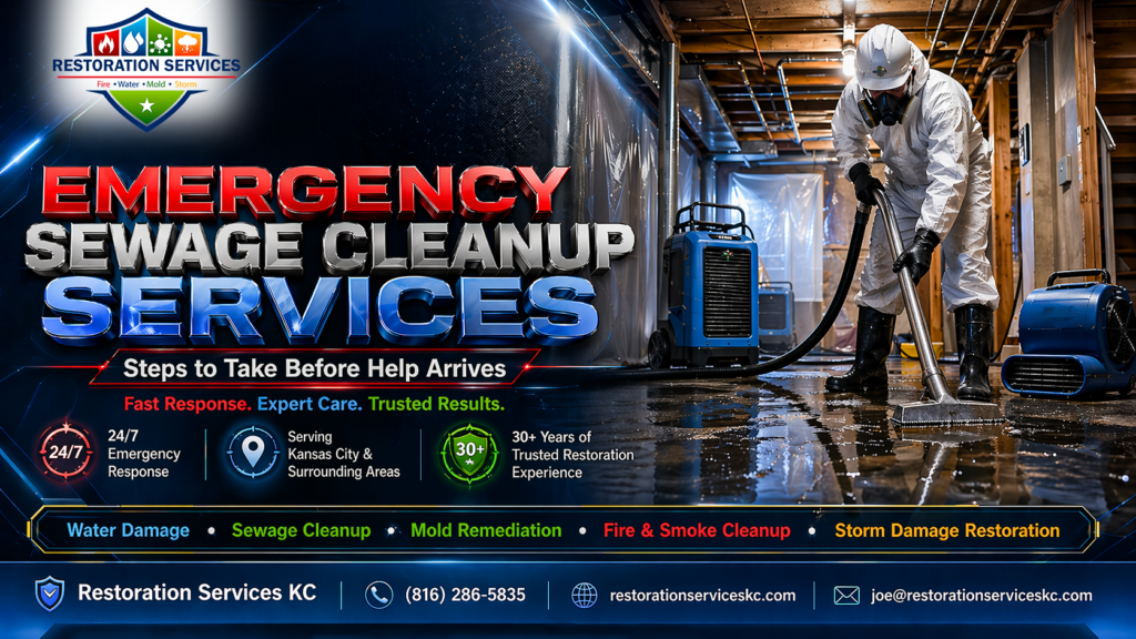 sewage cleanup services