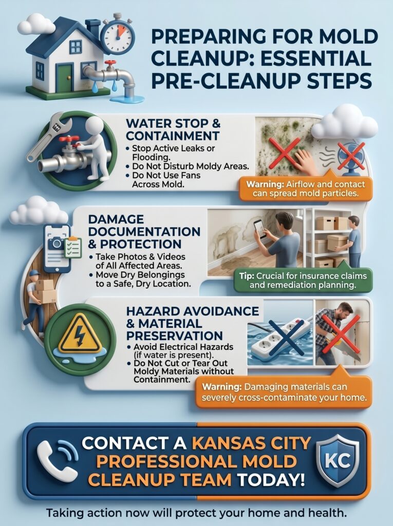 What To Do Before Mold Cleanup Starts