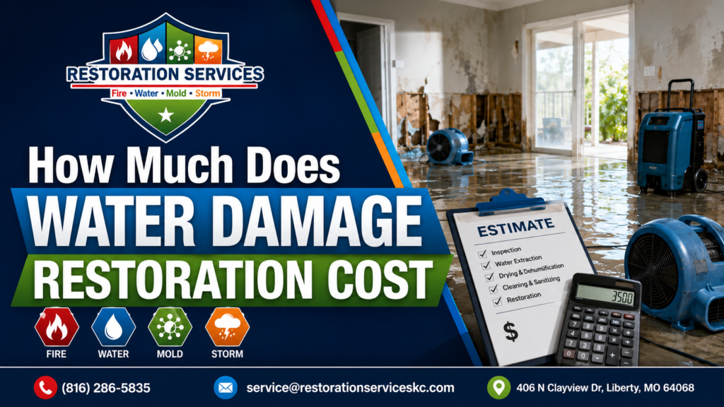 water damage restoration cost